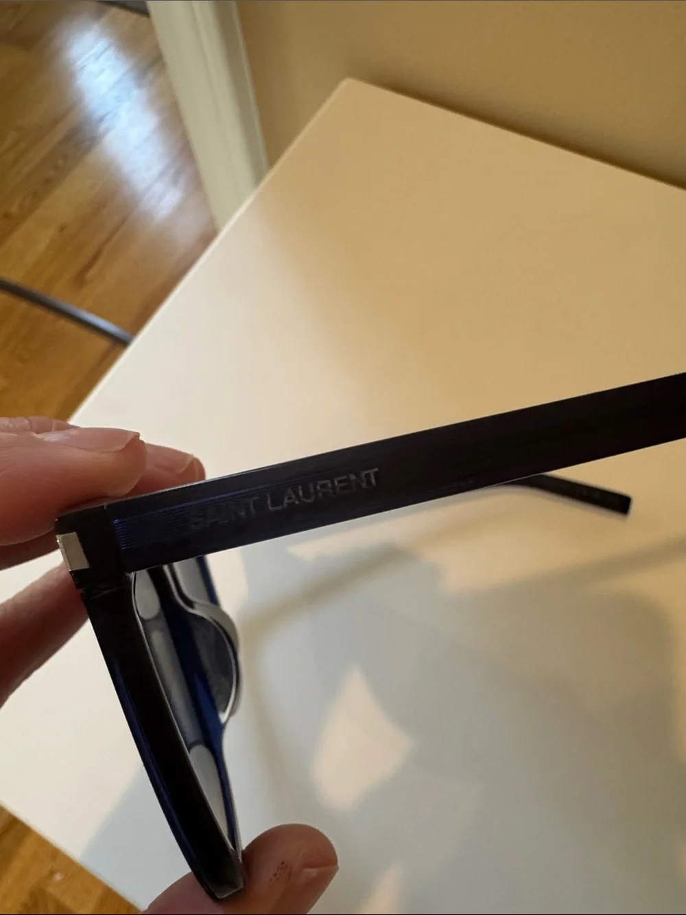 Saint Laurent Blue Square Sunglasses